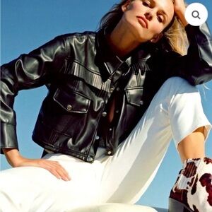 For Love And Lemons Afton Faux  Leather Jacket